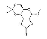 methyl 4,6-O-isopropylidene-2,3-O-thiocarbonyl-α-D-mannoside Structure