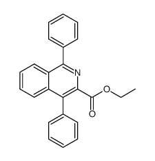 Ethyl 1,4-Diphenylisoquinoline-3-carboxylate结构式