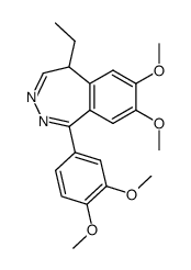 1-(3,4-Dimethoxyphenyl)-5-ethyl-7,8-dimethoxy-5H-2,3-benzodiazepin结构式