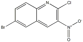 6-bromo-2-chloro-3-nitroquinoline structure