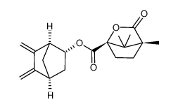 (1S,2R)-5,6-dimethylidene-exo-2-norbornyl (1'S,4'R)-camphonate结构式