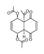 4a,5-trans-4a,8a-cis-8,8a-trans-5,8-diacetoxy-4a-acetyl-4a,5,8,8a-tetrahydro-1,4-naphthoquinone结构式