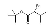 tert-butyl (2R)-2-bromo-3-methylbutanoate结构式
