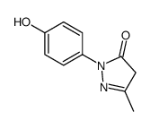 2-(4-hydroxyphenyl)-5-methyl-4H-pyrazol-3-one结构式