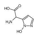 1H-Pyrazole-5-acetic acid, alpha-amino-1-hydroxy- (9CI) structure