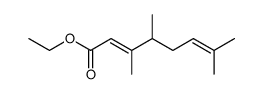 ethyl (RS)-(E)-3,4,7-trimethyl-2,6-octadienoate结构式