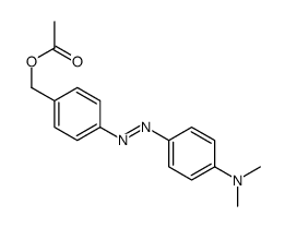 4-((4-(Dimethylamino)phenyl)azo)benzenemethanol, acetate ester structure