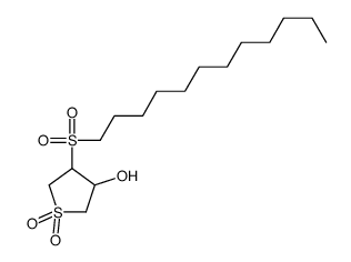 4-dodecylsulfonyl-1,1-dioxothiolan-3-ol Structure