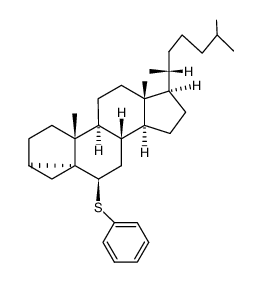 6β-phenylsulfanyl-3α,5α-cyclo-cholestane结构式