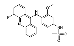 N-[4-[(4-fluoroacridin-9-yl)amino]-3-methoxyphenyl]methanesulfonamide Structure