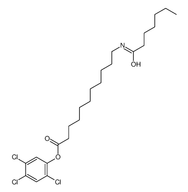 (2,4,5-trichlorophenyl) 11-(heptanoylamino)undecanoate Structure