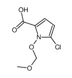 5-chloro-1-(methoxymethoxy)pyrrole-2-carboxylic acid结构式