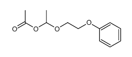 1-(2-phenoxyethoxy)ethyl acetate Structure