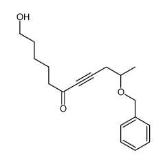 11-hydroxy-2-phenylmethoxyundec-4-yn-6-one结构式