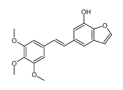 5-[2-(3,4,5-trimethoxyphenyl)ethenyl]-1-benzofuran-7-ol Structure