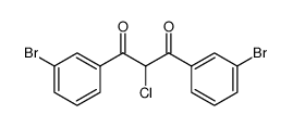 1,3-Propanedione, 1,3-bis(3-bromophenyl)-2-chloro Structure