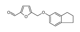 2-Furancarboxaldehyde, 5-[[(2,3-dihydro-1H-inden-5-yl)oxy]methyl] Structure