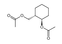 (+/-)-trans-2-acetoxy-1-acetoxymethyl-cyclohexane结构式