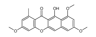 11-hydroxy-3,8,10-trimethoxy-1-methylbenzo[b]xanthen-12-one Structure