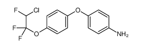 4-[4-(2-chloro-1,1,2-trifluoroethoxy)phenoxy]aniline结构式