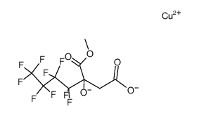 copper salt of β-hydroxy-β-carbomethoxynonafluoroenanthic acid Structure