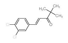 1-Penten-3-one,1-(3,4-dichlorophenyl)-4,4-dimethyl-, (E)- (9CI)结构式