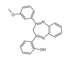 2-(2-hydroxyphenyl)-4-(3-methoxyphenyl)-1,5-benzodiazepine Structure