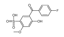 5-(4-fluorobenzoyl)-4-hydroxy-2-methoxybenzenesulfonic acid结构式