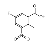 5-Fluoro-2-methyl-3-nitrobenzoic acid structure