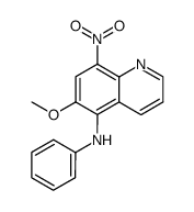 (6-methoxy-8-nitro-[5]quinolyl)-phenyl-amine Structure