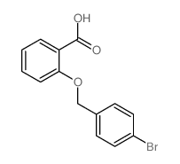 Benzoic acid, 2-[(4-bromophenyl)Methoxy]-结构式