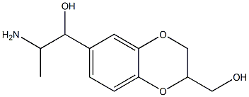 1,4-Benzodioxin-2,6-dimethanol,-alpha-6-(1-aminoethyl)-2,3-dihydro- Structure