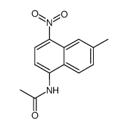 N-(6-methyl-4-nitro-[1]naphthyl)-acetamide Structure