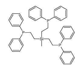 2-[bis(2-diphenylphosphanylethyl)-methylsilyl]ethyl-diphenylphosphane结构式
