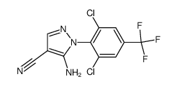 5-amino-4-cyano-1-(2,6-dichloro-4-trifluoromethylphenyl)-pyrazole结构式