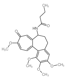 Butanamide, N-(5,6,7,9-tetrahydro-1,2,3, 10-tetramethyloxy-9-oxobenzo[a]heptalen-7-yl)-, (S)- Structure