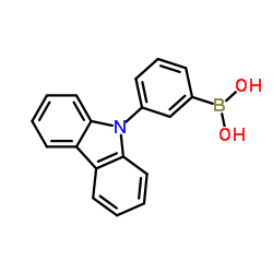 [3-(9H-Carbazol-9-yl)phenyl]boronic acid structure