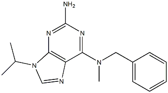 N6-benzyl-9-isopropyl-N6-methylpurine-2,6-diamine结构式