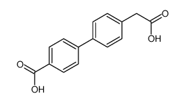 4-(羧基甲基)-[1,1-联苯]-4-羧酸结构式