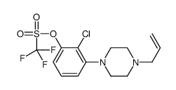 3-(4-ALLYLPIPERAZIN-1-YL)-2-CHLOROPHENYL TRIFLUOROMETHANESULFONATE Structure