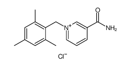 3-carbamoyl-1-(2,4,6-trimethylbenzyl)pyridinium chloride Structure