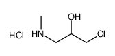 1-chloro-3-(methylamino)propan-2-ol,hydrochloride结构式