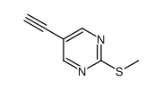 Pyrimidine, 5-ethynyl-2-(methylthio)- (9CI) structure