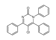 5-chloro-1,4,6-triphenylpyrimidin-2-one结构式