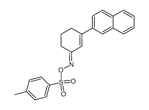 3-(2-naphthyl)cyclohex-2-enone O-tosyloxime结构式