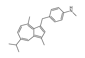 3-(p-methylamino)benzylguaiazulene Structure