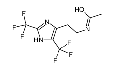 N-[2-[2,4-bis(trifluoromethyl)-1H-imidazol-5-yl]ethyl]acetamide结构式