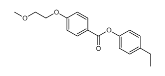(4-ethylphenyl) 4-(2-methoxyethoxy)benzoate结构式