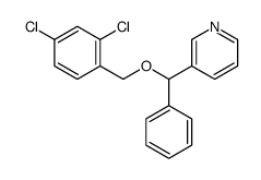 3-[(2,4-dichlorophenyl)methoxy-phenylmethyl]pyridine结构式