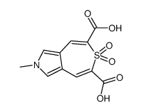 2-methyl-6,6-dioxothiepino[4,5-c]pyrrole-5,7-dicarboxylic acid Structure